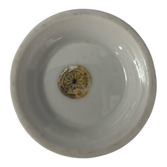 Vintage Takara Japan Porcelain Vase – Bird & Red Floral Design, Scalloped Rim, G - Picture 3 of 4